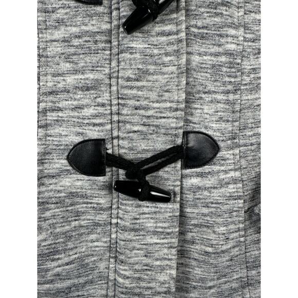 Women’s Sebby Coat Large Coat Gray & Black Toggle Buttons Jacket Medium - Picture 2 of 10